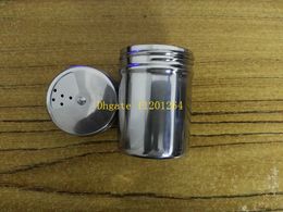 50pcs/lot Free Shipping Home kitchen supplies Multi hole stainless steel spice jar container seasoning can storage bottle