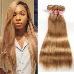 2022 lager menschliches haar 8A Mink Brazillian Straight Hair Bündel Color 27 #, 99J Unverarbeitete menschliche Haare Webart Malaysian Peruanisches indisches Reines Haar gerade Auf Lager