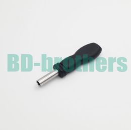 6.5mm Black With Magnet Hexagon Bar Wrench Handle for 3.8 4.5 Bit For Console Repair 100pcs/lot