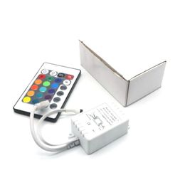 rgb light strip with remote Canada - DC12V 24 Keys IR Remote Controller for LED strip 3528 5050 RGB lights Mini Controller Free Shipping