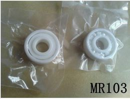 10pcs MR103 full Ceramic ball bearing 3x10x4 mm Zirconia ZrO2 Ceramic bearings 3*10*4 mm