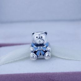 New 925 Sterling Silver jewelry floating locket charm fit for pandora bracelet diy bear jewelry Charm for Women Jewelry fine jewelry