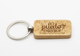 Custom laser Engraving Blank Wood Key Chain 4 shapes available292j