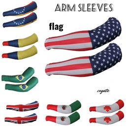 2016 New! Compression arm sleeve sport flag baseball softball football basketball camouflage more than 121 kinds of colors