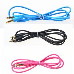 1M 3FT 3.5mm AUX Audio Cable male to male Stereo Car Extension Audio Cable Colourful For iphone 6s Sansung MP3 Headphone Speaker computer