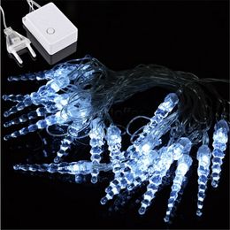 10M 50 LED Icicle String Lights New Year Christmas Xmas Wedding Party Led Fairy Lights all free shopping