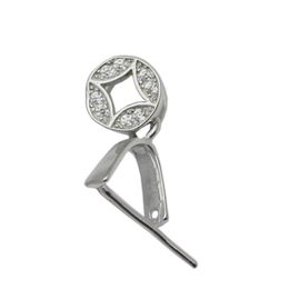 Beadsnice Jewellery Findings 925 Sterling Silver Pinch Bail Hook Pendant Pinch Clip Clasp Beading Jewellery Supplies ID 34638