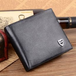 Ykss New Leather Large-Capacity Business High-Quality Goods Wallet South Korean Business Men Short Purse Wallet Money Clip Hot Style
