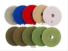 HOT SALE 10 pcs/lot 4" 30# -3000# Wet Polishing Pads/polished pad granite/grinding wheels diamond tool