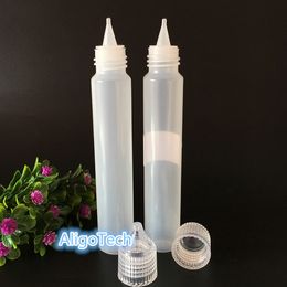 Crystal Cap 1000Pcs 30ML E Liquid Wide Mouth Bottles Plastic Pen Style Bottles 1oz Dropper Empty PE Bottle For Essential Oil Eliquid