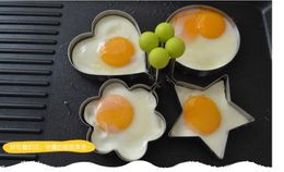 Wholesale Hot sale Thickening Stainless Steel Omelette Device DIY Food Fried Egg Mould Model Love Star Eggs Mould Cake Mould Pancake Breakfas