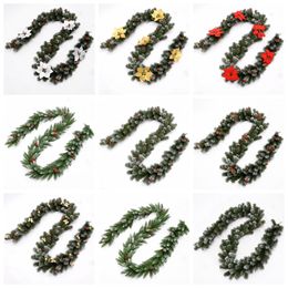 2.7m 9ft Lighted Christmas Garland for Indoor and Outdoor Christmas Decorations Battery-Operated with 100 Clear Lights Battery not included