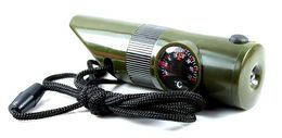 Outdoor Multi cry for help and lanyard will carry a whistle with compass thermometer Outdoor Gadgets