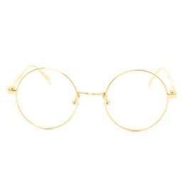 Whole-NEW korean retro full rim gold eyeglass frame nerd thin METAL PREPPY STYLE vintage spectacles round computer UNISEX blac1782