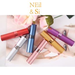 15ml Aluminium Perfume Spray Bottle Refillable Cosmetic Glass Atomizer Empty Makeup Water Bottles Free Shipping