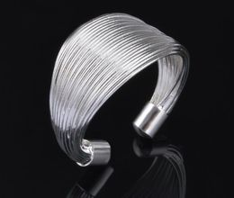 2017 hot sale best price! 925 Sterling Silver Exaggeration 13mm coil Opening ring charms fashion Jewellery 10pcs/lot
