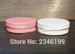 100G 100ML Pink Withe Colour Aluminium Cosmetic Sample Packing Cream Jar Eye Powder Case 40pcs/lot