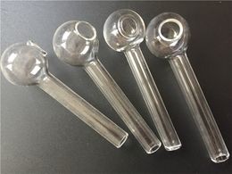high quality 10cm Glass Oil Burner Pipe Clear Tube Glass Pipe Oil Nail Oil Pipe
