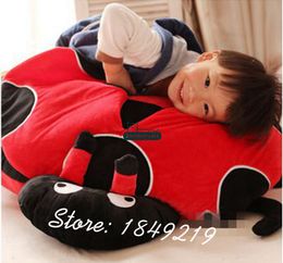 Dorimytrader New Jumbo 100cm Plush Animal Ladybug Soft Stuffed Big 39'' Ladybugs Toy Doll 2 Colors Great Kids Gift Free Shipping DY61114