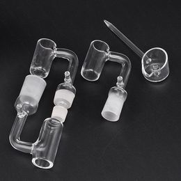 Quartz Nail 14 18 MM Female Male Fit For 19.8MM Inner Diameter Heater Coil for Glass Silicone Water Pipe In Stock