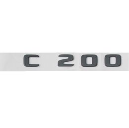 Black C 200 Trunk Letters Number Emblem Sticker for Mercedes Benz C200 AMG 2017