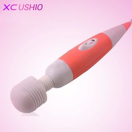 Multi-speed Magic Wand Massager AV Vibrator Clit stimulation Body Massager Adult Sex Toy for Women AC Charge Sex Products 0701