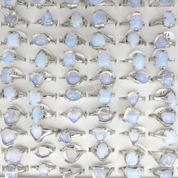 Natural Opal Gemstone Rings Fashion Jewelry Women's Ring Bague 50pcs Free Shipping
