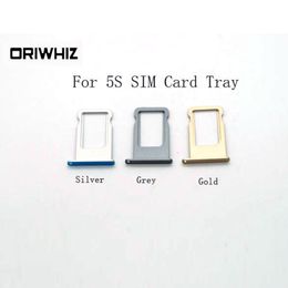 Real Pictures High Quality SIM Card Tray for iPhone 5S Silver Gold Black Available Mix Order Accept