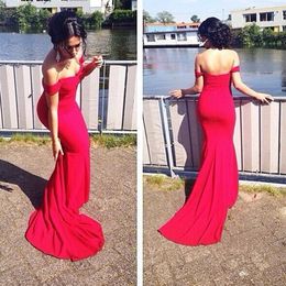 Elegant Prom Dress Long Fitted Mermaid Cheap Simple Sweetheart Off the Shoulder Formal Evening Party Gowns with Sweep Train Custom Made