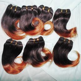 Mysterious Birthday Gift 9pcs/lot Ombre Malaysian hair bundles two Colours wefts discounts price