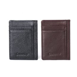 high quality fashion coin purse purse black brown business style simple credit card holder clip men designer ultra thin pu leather wallets