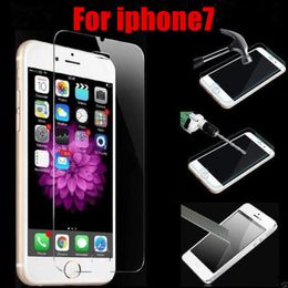 For iPhone 7 7plus Tempered Glass Screen Protector iphone 6S plus 5S 2.5D 0.3mm For Samsung S7 S6 S4 Moto G4 Toughened Protective Film