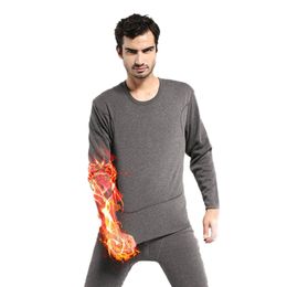 Wholesale-X52 Mens Winter Warm Soft Fleece Inner Wear Thermal Long Johns Pajamas Set Sleepwear