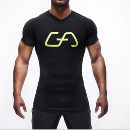Vente en gros Golds Gym Fitness Gymshark Running T-Shirt Bodybuilding vêtements Compresse Chemise Hommes Crossfit Gasp T Shirt Taille Plus