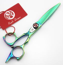 583# Hairdressing Scissors 5.5'' Brand Purple Dragon Green TOP GRADE JP 440 Home & Salon Barber's Cutting Scissors Hair Shears