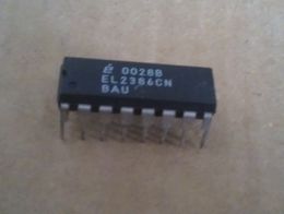 EL2386CN . EL2386 , VIDEO AMPLIFIER integrated IC , PDIP16 . dual in-line 16 pins dip plastic package . OP AMP Electronic Components