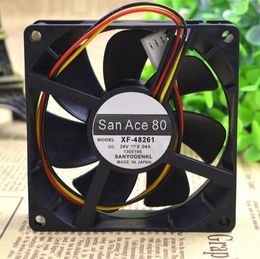 Original SANYO 80*80*25 24V 0.04A 8CM XF-48261 3 wire ultra quiet high-end cooling fan