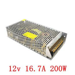 12V 16.5A 200W Switching power Supply Driver For LED Light Strip Display AC100-240V Factory Supplier