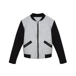 Wholesale- Fashion Spring Autumn Women Jacket Slim O-neck Long Sleeve Patchwork Coat Baseball Jacket For Women Casual Plus Size M-XL