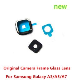 Original Camera Frame Glass Lens With 3M Adhesive Sticker Replacement Parts For Samsung Galaxy A3 A3000 A5 A5000 A7 A7000 SM-A700