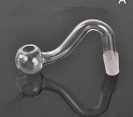 Transparent S glass pot---- oil rig glass bongs water pipe thick pyrex mini heady liquid sci water pipe, Colour random delivery