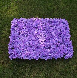 Silk hydrangea artificial flower wall Wedding background lawn plant wall party background artificial flowers wedding decorations