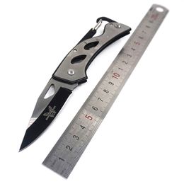 camp pocket knife UK - Portable Pocket Knives A1103 Gray Steel Handle&Blade With Hanging Buckle Hiking Outdoor Camp Survival Kit EDC Tool