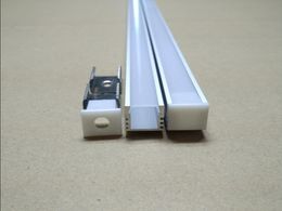 Free Shipping LED aluminum profile channel for 2835 5050 5630 4014 rigid strip Bar Light jewelry counter+ Cover waterproof