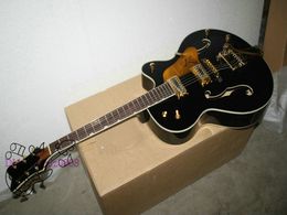 New Arrival Black 6120 Hollow Jazz Guitar Top Musical instruments free shipping