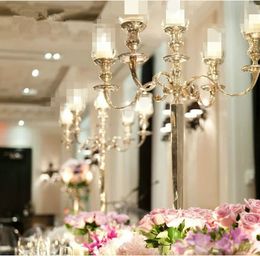 sliver color wedding candelabra centerpieces for wedding or event decoration