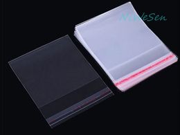500pcs/lot 14*20cm Transparent Self Adhesive Seal OPP Bag-High Clear Clothing Packing Pouch, Resealable Dust Proof Pack Garment Plastic Bags