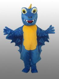 hot sell High quality Blue pterosaur dinosaurs mascot costume custom design mascot fancy carnival costume free shipping