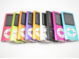 Hot 4th Genera MP3 MP4 Player Slim 4TH 1.8"LCD Video Radio FM Player Support 4GB 8GB 16GB 32GB Micro SD TF Card Mp4