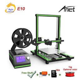 Pro Anet E10 Aluminium Frame 3D Printer High-Precision Large Printing Size With LCD Screen Support TF Card Off-line Printing Windows Mac